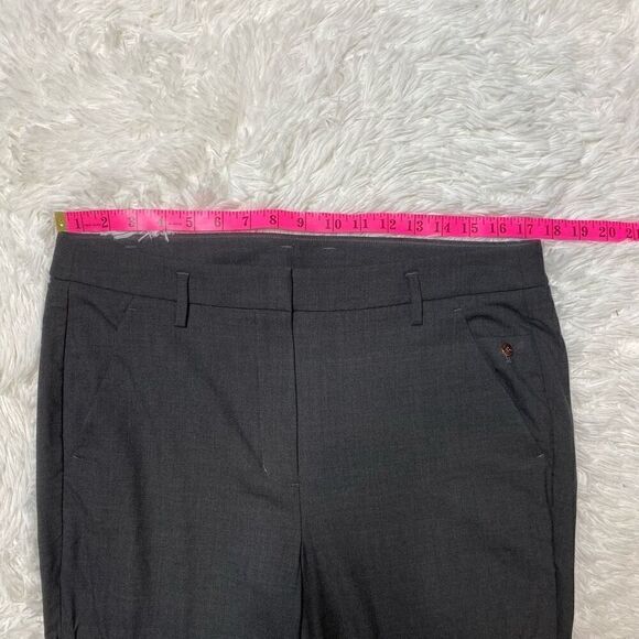 Kit and Ace Womens Crop Dress Pants Black Size 35x24 Trousers Gold Zipper Detail - Picture 3 of 12